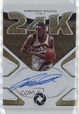 2019-20 Panini Opulence 24K Auto 7/24 Dominique Wilkins #24K-DW Auto HOF 10yl