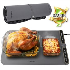 Warming Mat for Food with 9 Temp Electric Food Warming Mat, Silicone Food Warmer