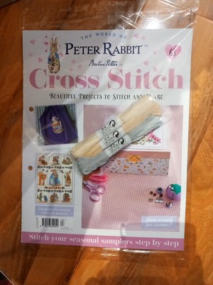 Beatrix Potter Peter Rabbit Cross Stitch Partworks,#63, FREE Thread To Continue 