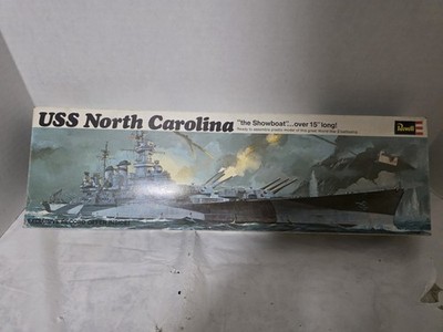 Revell USS North Carolina Model Kit H-313 Movable Turrets 15'' Battleship