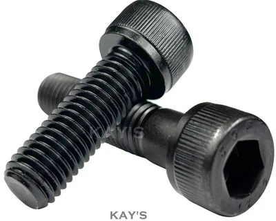 M12 12mmØ CAP SCREWS ALLEN SOCKET HEAD BOLT SELF COLOUR BLACK HIGH TENSILE 12.9 - Image 1 of 4