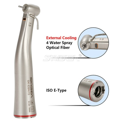 #ad Dental 1:5 Increasing Speed Contra Angle Fiber Optical Handpiece External Water $189.00