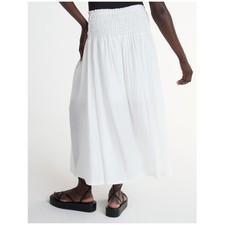 Scoop Women  s  Women  s Plus Smocked Waist Maxi Skirt   Sizes 3X