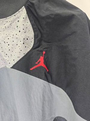 Nike Air Jordan Retro 4 Windbreaker Jacket Cement Grey Black SIZE