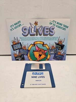 Nine Lives w/ Manual 3.5'' Commodore Amiga