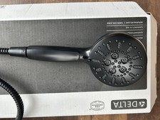 Delta 59584-BL-PK - Hand Showers Shower Head Wand with Hose Black
