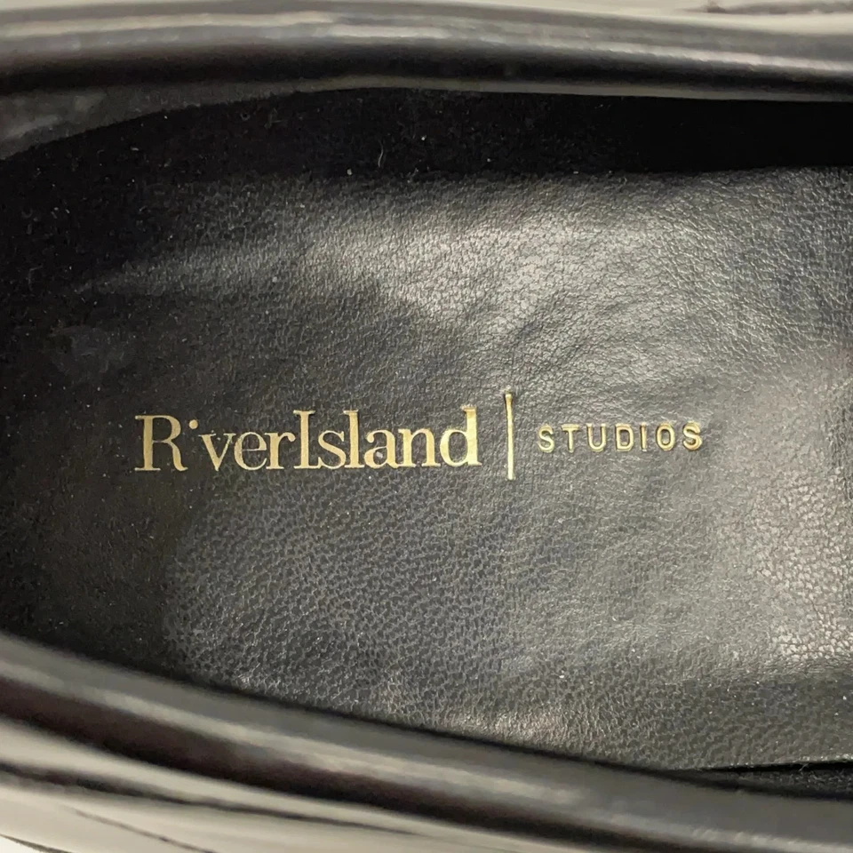River Island, mocassins, taille : 39, noir, femmes #7DK - Photo 4/4