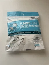 10 Pack POWECOM KN95 SM Small Children Kids Face Mask GB2626-2019 White n95