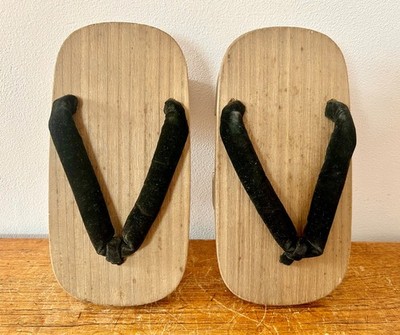 Vintage japanische Geta Sandalen Holz traditioneller Kimono Schuhe Japan Holz