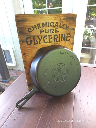DEFECTIVE Griswold 8 Cast Iron Skillet With Large Block Logo Restored