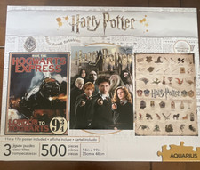 Aquarius Harry Potter 3 Puzzle Set 500 Pieces Interlocking Jigsaw