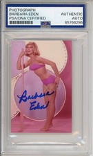 Barbara Eden SIGNED SEXY Model I Dream Of Jeannie Photo AUTOGRAPH PSA DNA COA