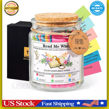 Christian Gifts for Women Bible Verse Jar 90 Color Coded Bible Verses in a Jar