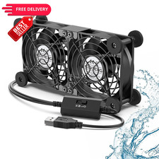 ELUTENG Dual Cooling Fan Whisper Quiet 80mm USB 3 Adjustable High