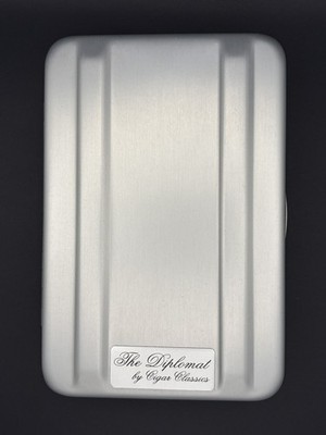 Zero Halliburton“The Diplomat” Aluminum Travel Humidor Case Cigar Classics 