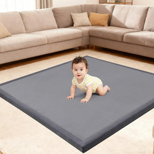 Ultra Soft Baby Play Mat for Floor, 50"x50" Playpen Mat, 1.3" Thick Memory Foam,