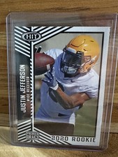 Justin Jefferson 2020 SAGE HIT Premier Draft #2 LSU Tigers Football Card Rookie. rookie card picture