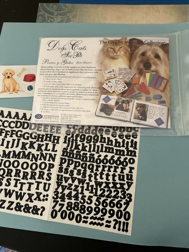Creative Memories Dogs And Cats Snap Pack Plus Letters Paper Etc