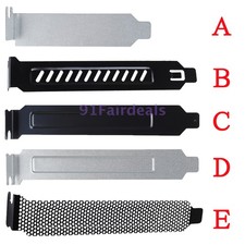 LOT PCI Slot Cover Bracket Hard Steel Mesh Dust Filter Blanking Plate W Screws