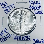 1944 BU UNCIRCULATED WALKING LIBERTY SILVER HALF DOLLAR AUTHENTIC U.S. MINT 3862