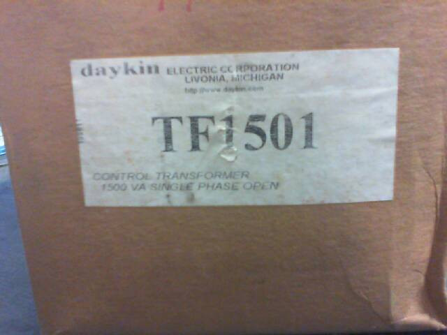 DAYKIN TF1501 CONTROL TRANSFORMER-New In Box img