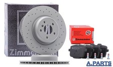 ZIMMERMANN BREMSENSATZ KOMPLETT Ø 345mm GELOCHT HINTEN BMW 5 G30 F90 7 G11 G12