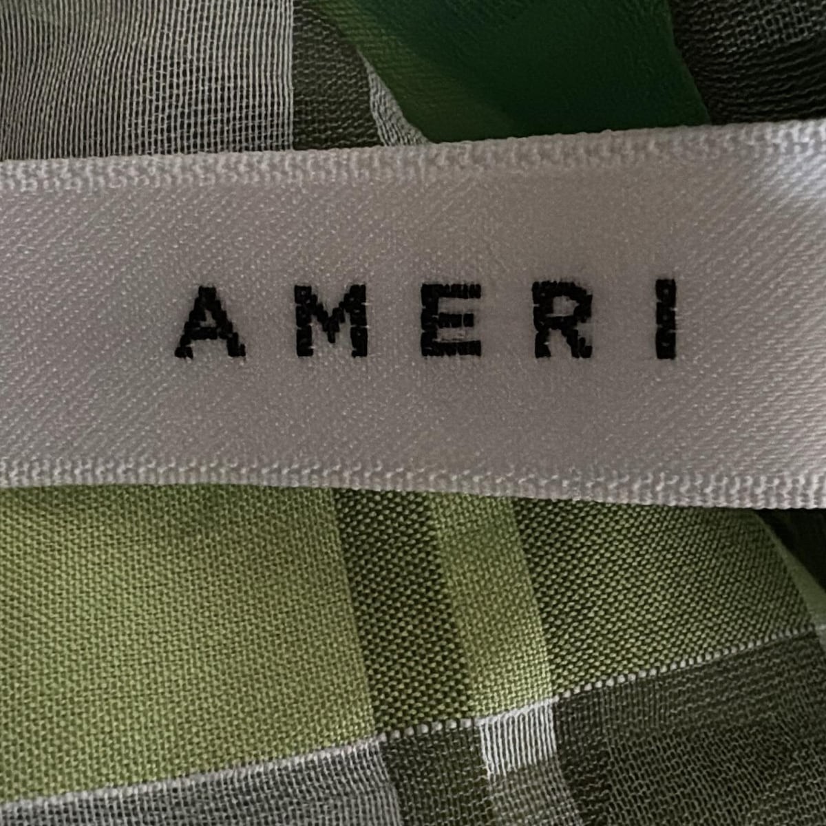 Auth AMERI - Green Cream Multi Women's Skirt - image 3