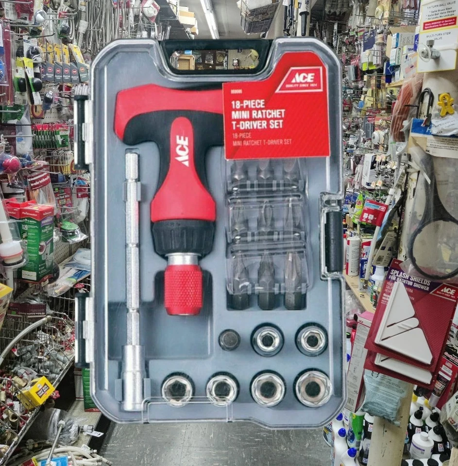 Ace 18 Piece Mini T-Driver Ratchet Set  - Image 2 of 3