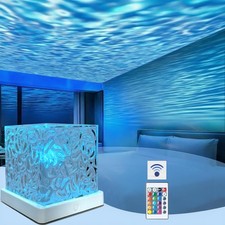 Dynamic Ocean Wave Projector, 16 Color Remote Light for Room Ambiance