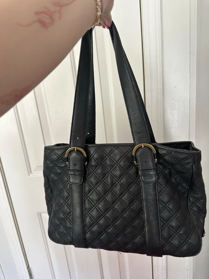 Michael Kors Black Quilted Leather Shoulder Tote Bag - Image 2 of 4