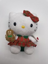 Ty Hello Kitty Beanie Babies GINGERBREAD MAN CHRISTMAS Plush 6" 2014
