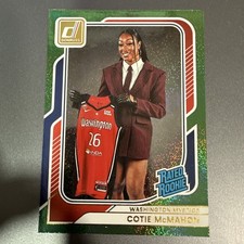 Panini 2026 WNBA Donruss Cotie McMahon Rated Rookie #95 Green Shimmer Parallel