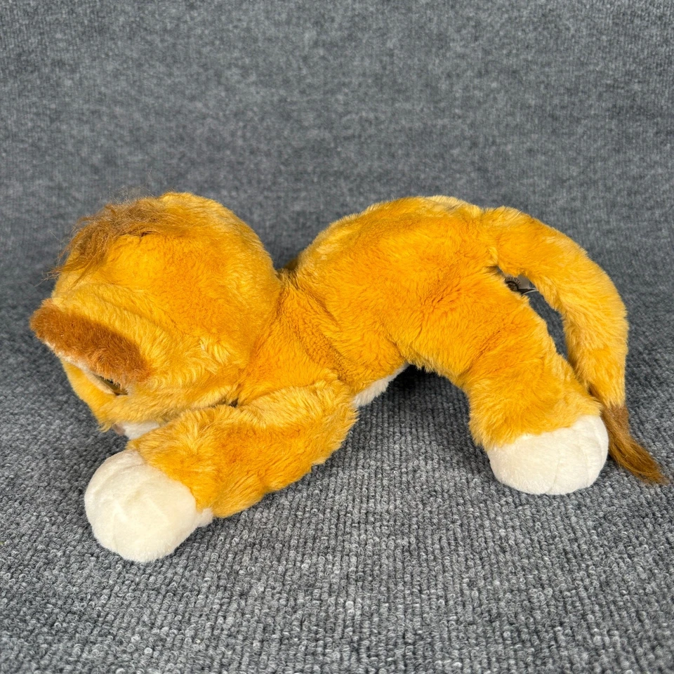 Vintage Mattel Disney Simba 1993 Authentic The Lion King Baby Floppy Plush Toy - Image 3 of 4