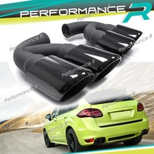 Auspuff Endrohre Auspuffblenden Schwarz für Porsche Cayenne 92A V8 Turbo 10-14