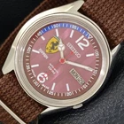 SEIKO AUTOMATIC VINTAGE JAPAN 7009A MENS FERRARI DIAL WATCH a700425-1