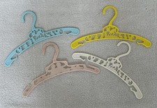 Vintage 1950's Plastic Children's Hangers Lot of 4
