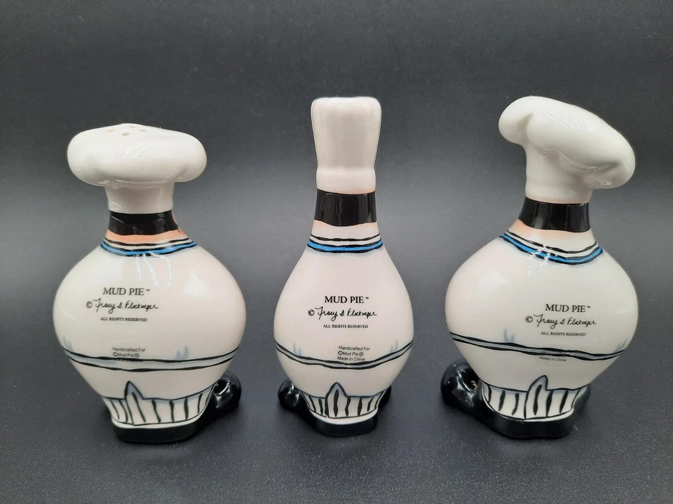 3 agitadores de especias de cerámica para chef con pastel de barro Tracy D. Flickinger para cocinar con especias Foto 2 de 4