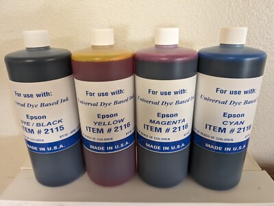 (4,000ml) EPSON COMPATIBLE BULK REFILL INK STYLUS TX, RX, DX, C SERIES (C-Y-M-K)