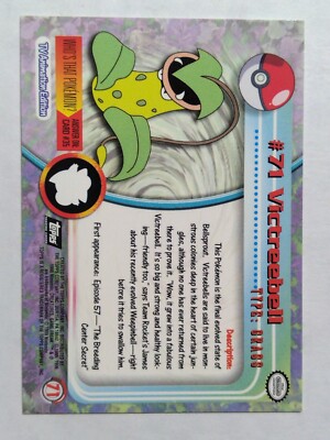 Victreebell #71 Pokemon Topps TV Animation Edition Black Label | eBay