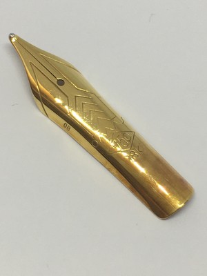 Brand new Omas Yellow 18k Gold OB size  “Arrow Stamp” Nib (002)