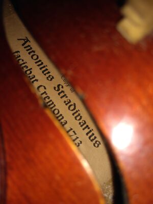 Vtg Antonius Stradivarius Violin Copy Faciebat Cremona 1713 1/2 W