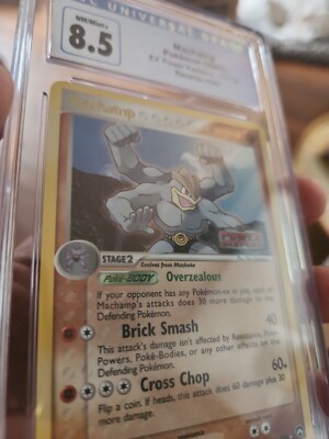 Pokemon Machamp 11/108 Reverse Holo STAMPED Power Keepers CGC 8.5