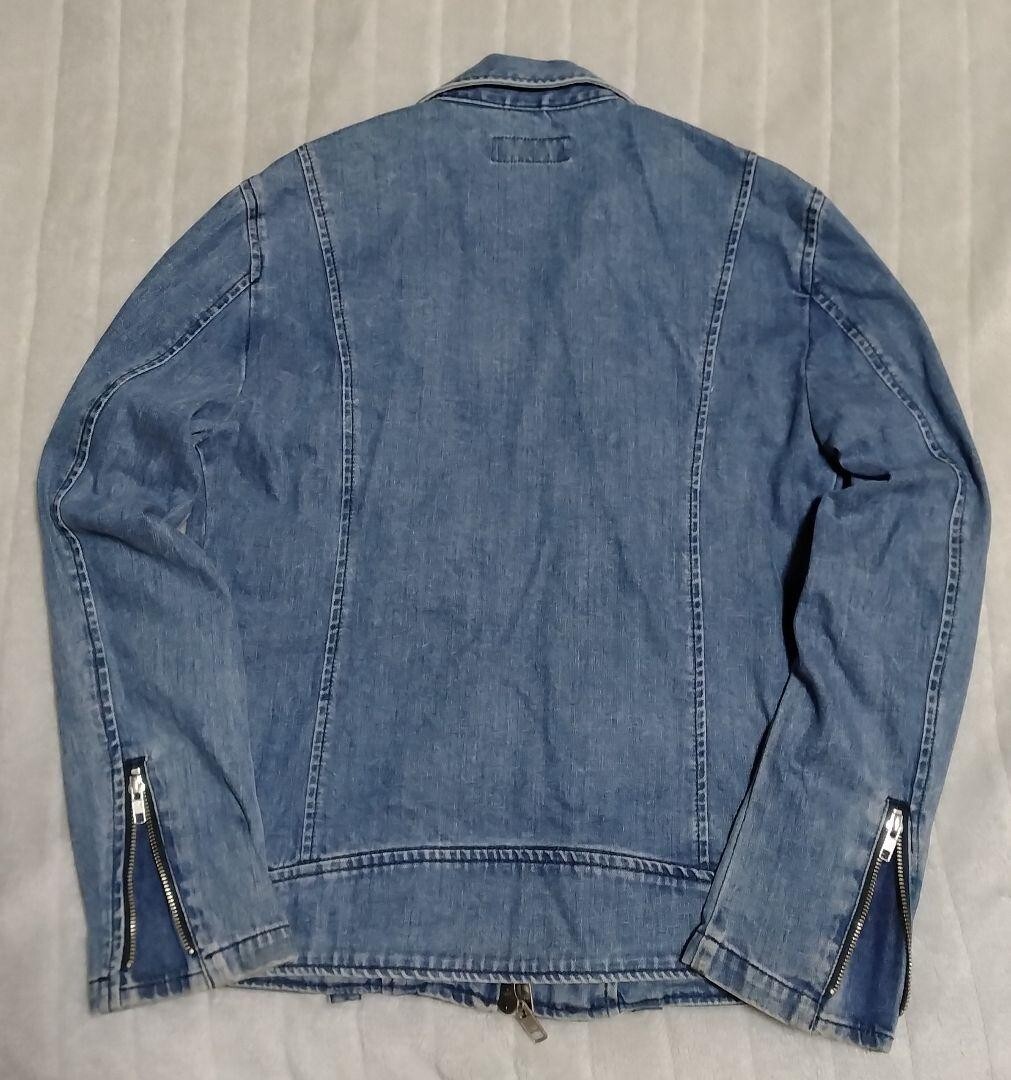 VANQUISH Double Riders Jacket Denim Men Size M Blue | eBay