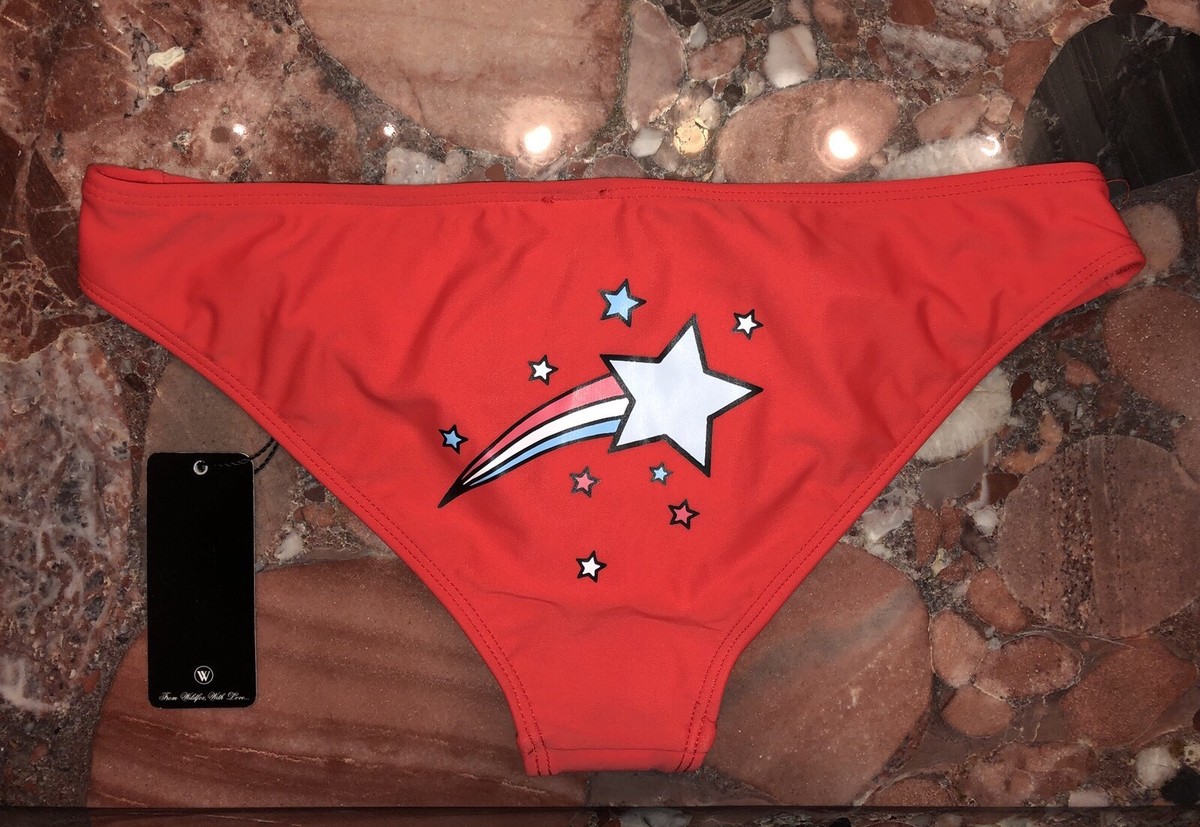NWT Wildfox Couture Lastone Shooting Star Red Swimsuit