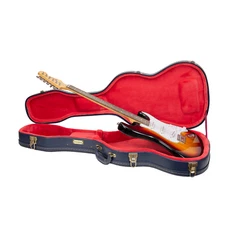 Crossrock Wooden Case for Telecaster and Stratocaster Style Electric Guitars