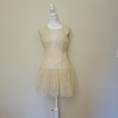 Ark & Co Ivory Lace Drop Waist Dress, Y2K New Old Stock, Size S, $25 | eBay