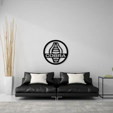 Badge For COBRA  Steel Wall Decor Decoration Art MUSTANG FORD JET SHELBY CABRIO