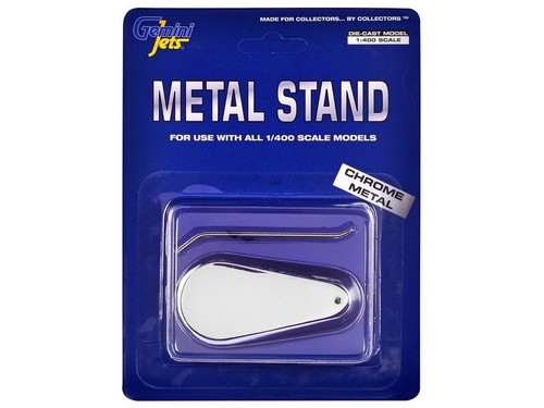 GeminiJets 1:400 Chrome Finish Metal Display Stand - Picture 3 of 3