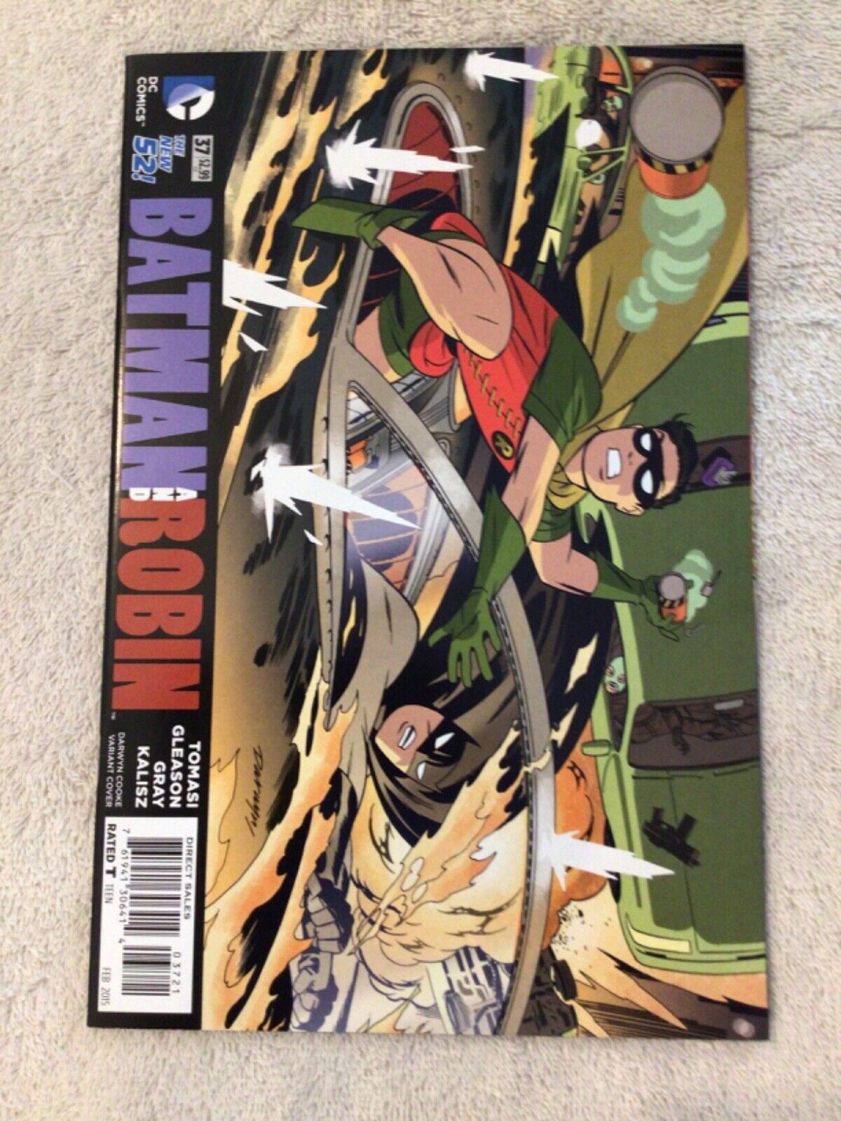 Batman and Robin #37 New 52 DC Comics 2015 Darwyn Cooke Variant