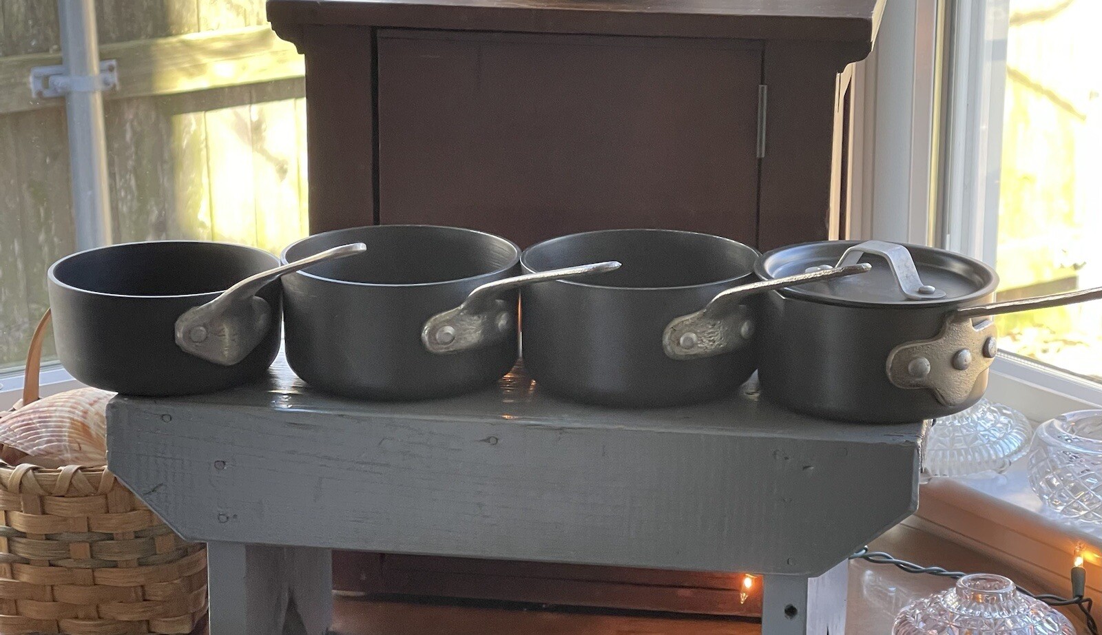 4 Commercial Cookware NSF & Magnalite Anodized Aluminum Butter Warmer